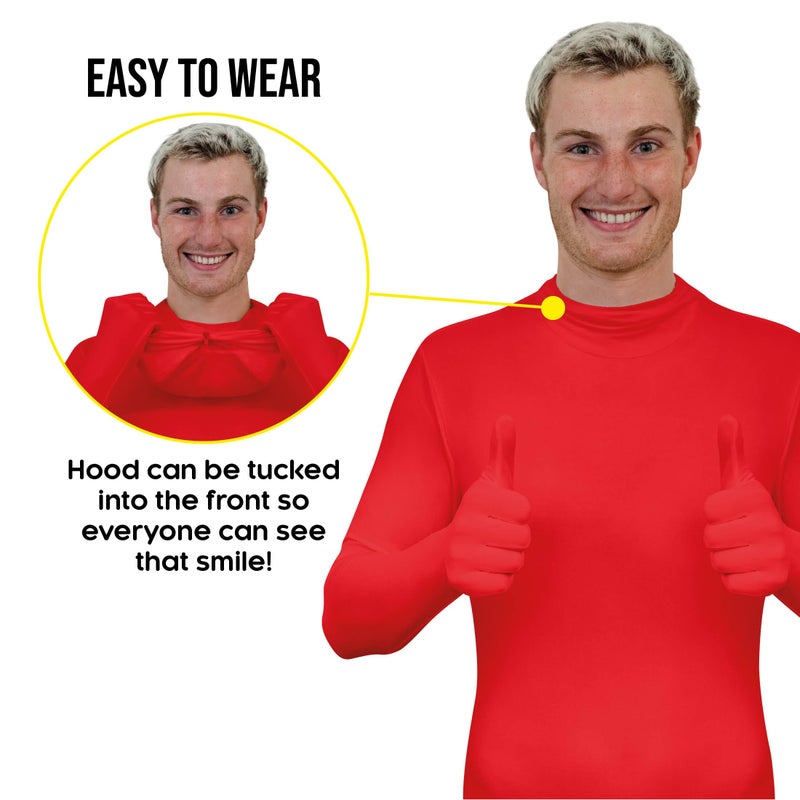 Morphsuits Spandex Bodysuit Zentai Red Adults Halloween Costume - X-Large - Image 3